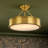 LED Drum Semi Flush Mount