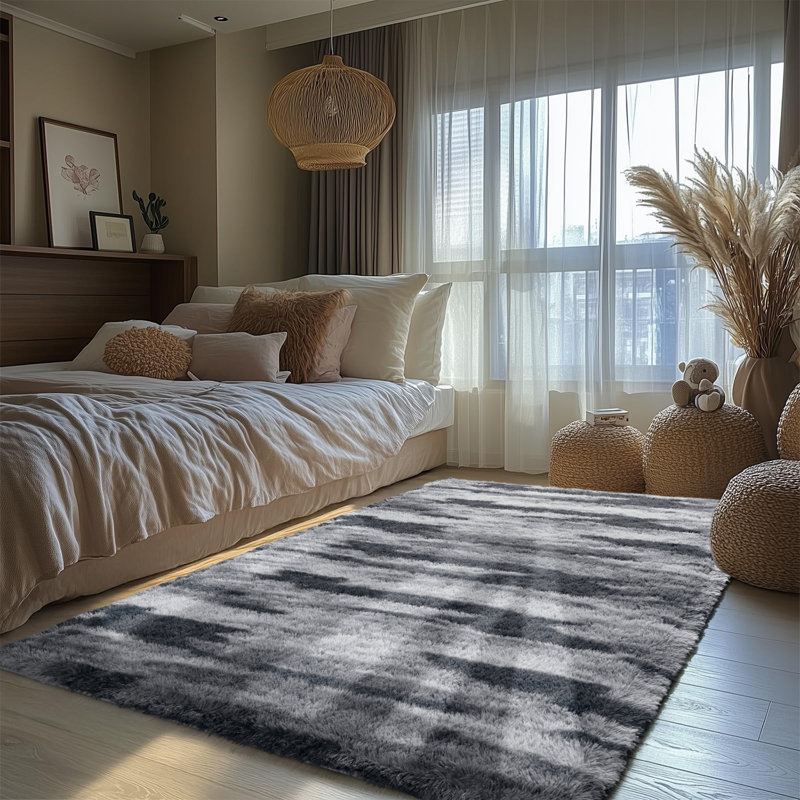 Tapis moelleux à poils longs Wymond, Rectangle de 5 pi x 8 pi