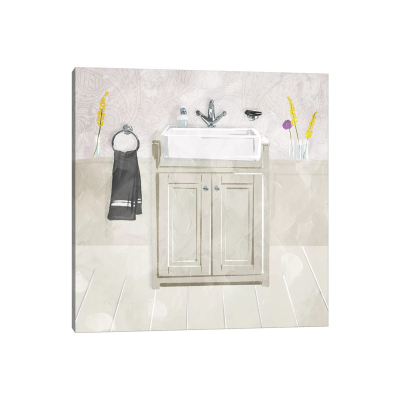 Sink Florals by Mlli Villa - Wrapped Canvas Print, 66.04 cm H x 66.04 cm W x 1.91 cm D