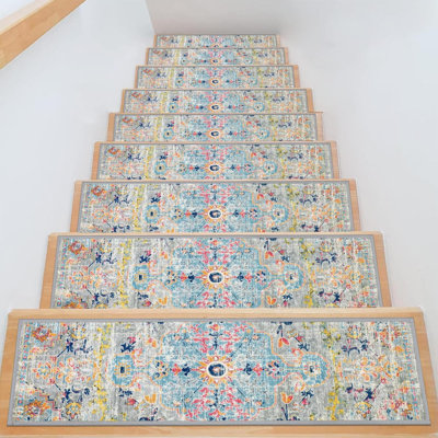 Tapis d'escalier pour marches en bois Tapis d'escalier anti-dérapant intérieur Tapis d'escalier antidérapants