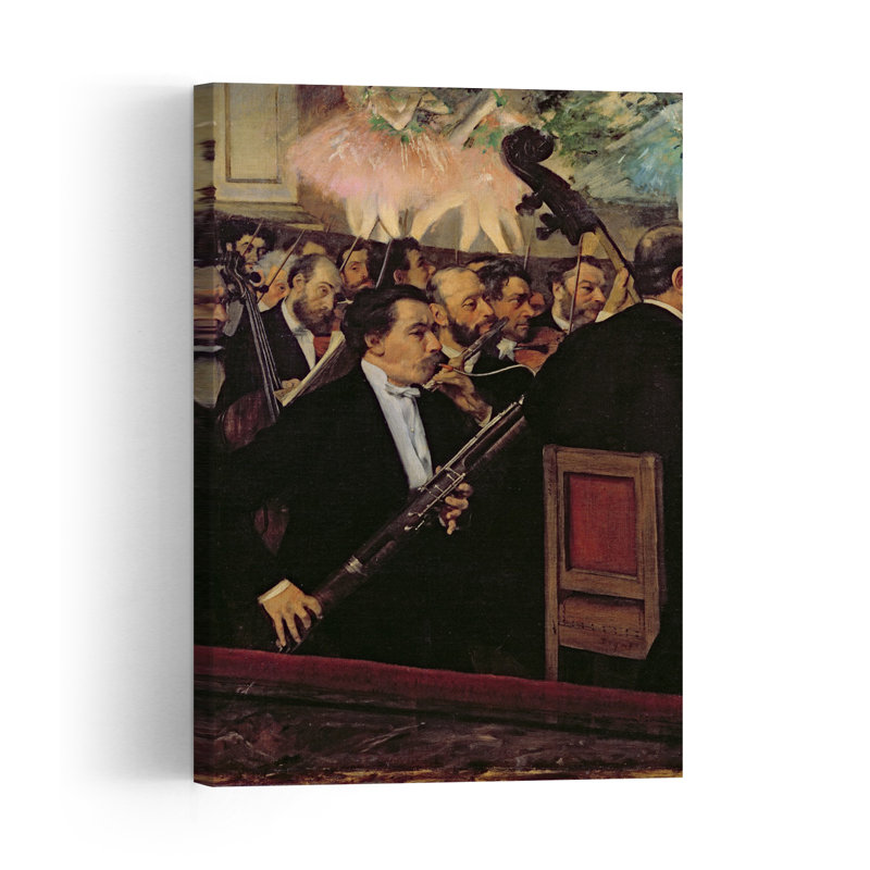 L'Orchestre de l'Opéra, vers 1870. Estampe d'art mural impressionniste abstraite représentant l'architecture urbaine contemporaine.