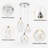 3 - Light Glass Cluster Pendant Light With G9 Bulbs Included