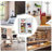 Costway 3.4 Cubic Feet Portable Freestanding Mini Fridge with Freezer-59126447