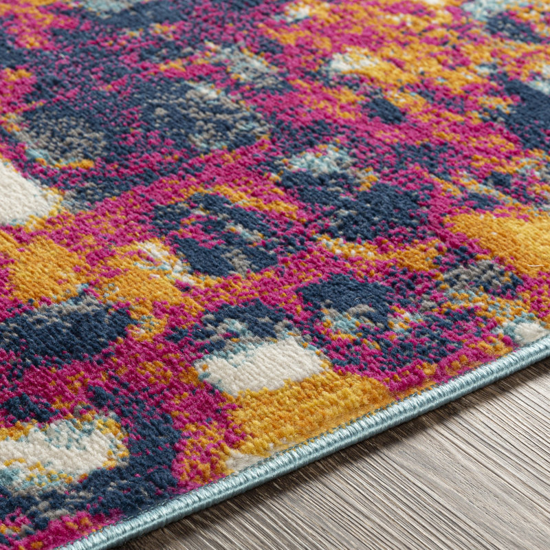 Modern Abstract Multicolour/Blue, Runner 80 x 220cm