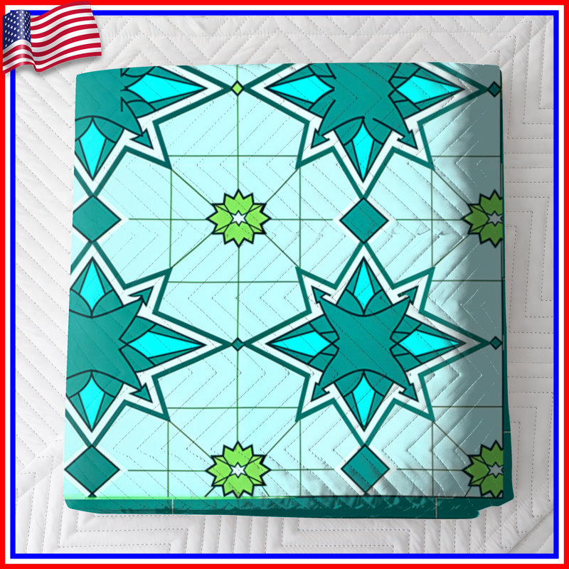 Couvre-lit matelassé Star Mosaic Tiles, Double