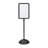 Dry Erase Board Rectangle Sign, Rectangular Dual-Sided And Magnetic For Indoor And Outdoor Use, 65"In Height, Black