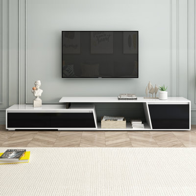 Meuble télé rectangulaire extensible jusqu'à 100 po Meuble télé