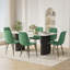 Marble texture 70.9 "Rectangular Dining Table Set-1587023310-1587023306-1587475902