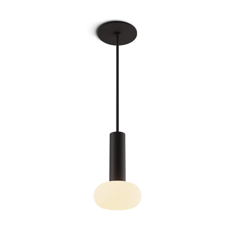 Combi 1 - Light LED Pendant, Matte Black, 6" H x 4.5" W