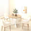 Table de salle à manger ovale pour la salle, extensible 59 po x 43 po avec rallonge amovible, Grace, table blanche, style cuisine, finition