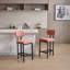 Ensemble de 2 tabourets de bar (sans table)-1634529473