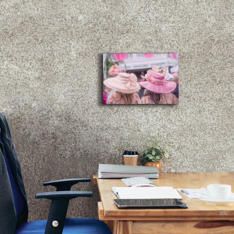 «Off To The Races» par Ashley Bradley, art mural sur toile, H 12 po x l 18 po x P 0,75 po