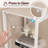 65'' H Clear Display Cabinet with Human Body Sensing Intelligent LED Light-1422081249
