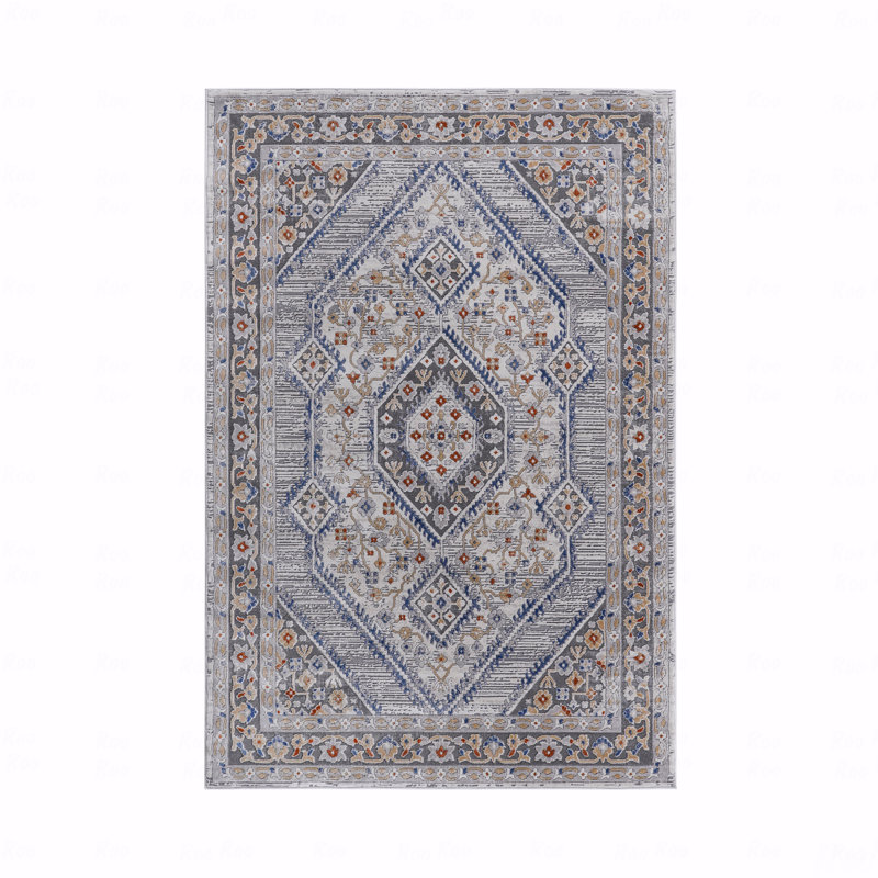Bordered Non-Shedding Function Living Room Bedroom Dining Home Office Stylish And Stain Resistant Area Rug