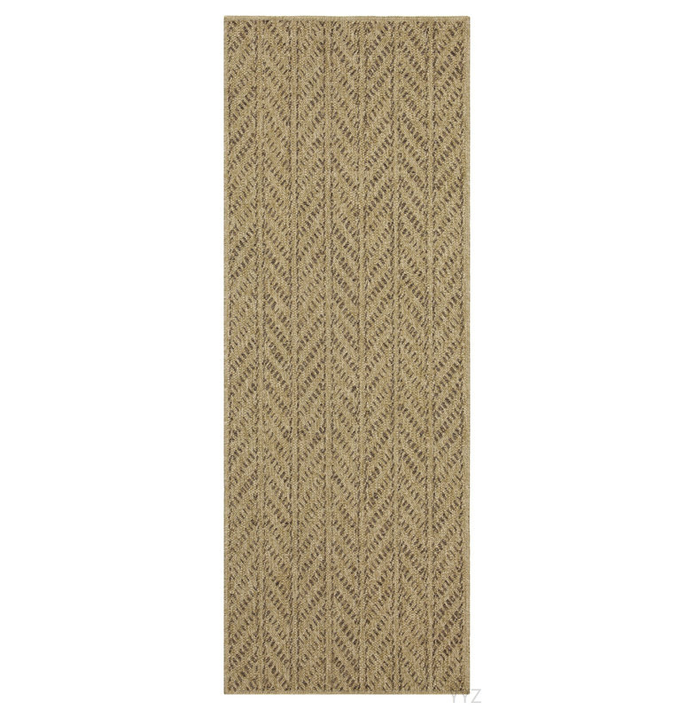 Earth GC_NTL1013 Jute/Mocha 2 Ft. 7 In. X 7 Ft. 3 In. Indoor/Outdoor Area Rug, Runner 2'7" x 7'3"