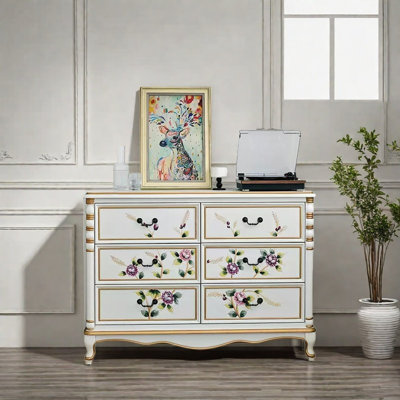 American-style painted cabinet