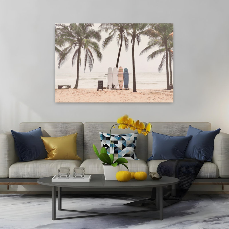 Art mural contemporain The Boards, H 40 po x l 60 po