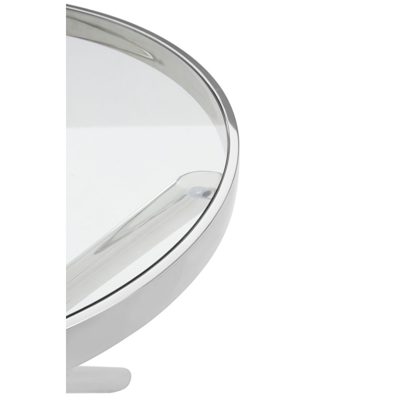 Deresha Glass Top End Table