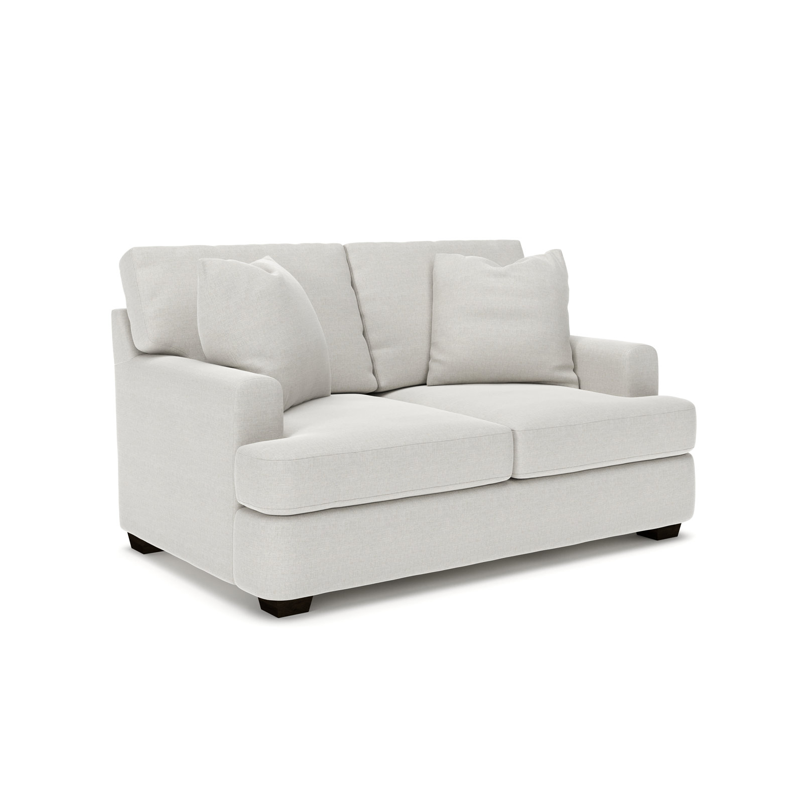 Emilio 65'' Upholstered Loveseat, Sustain® Dursky Ivory