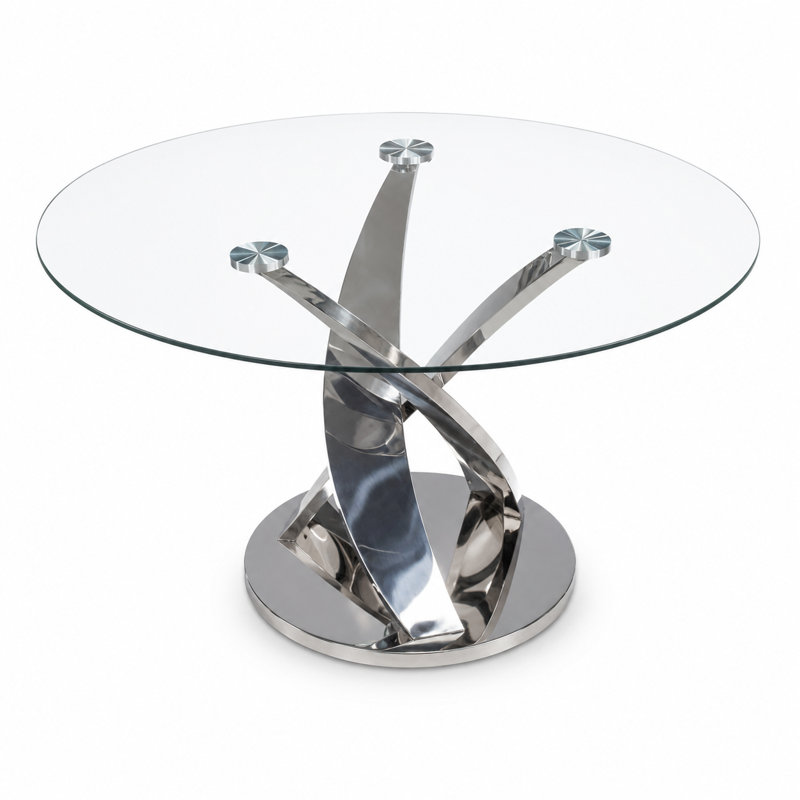 Base de table dorée, Clear/Silver