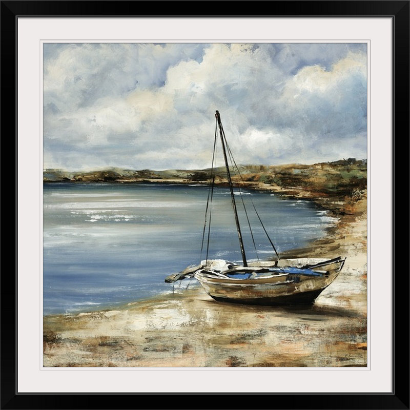 «Oublié côte» Mcconville, reproduction d'art, H 38 po x l 38 po x p 1 po, Cadre noir