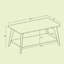 39.4" Coffee Table with Storage for Living Room-822516285