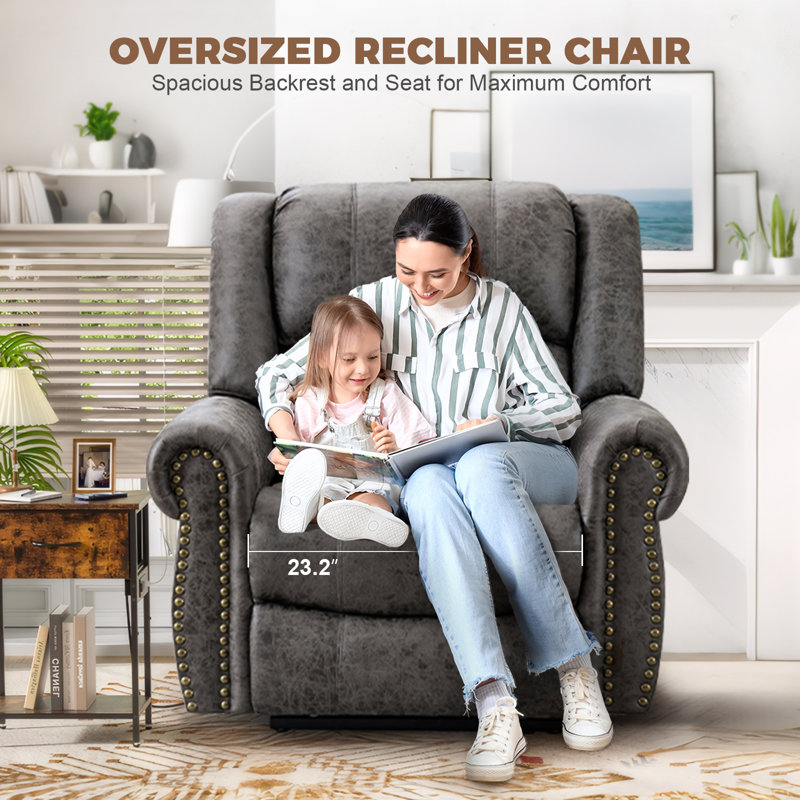Dual Motor Power Lift Recliner Chair, Lay Flat In 70.47" Length, 40" Extra Wide Lift Chair, Gray