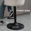 Ensemble de 2 tabourets de bar réglables pivotants, tissu tactile de lin