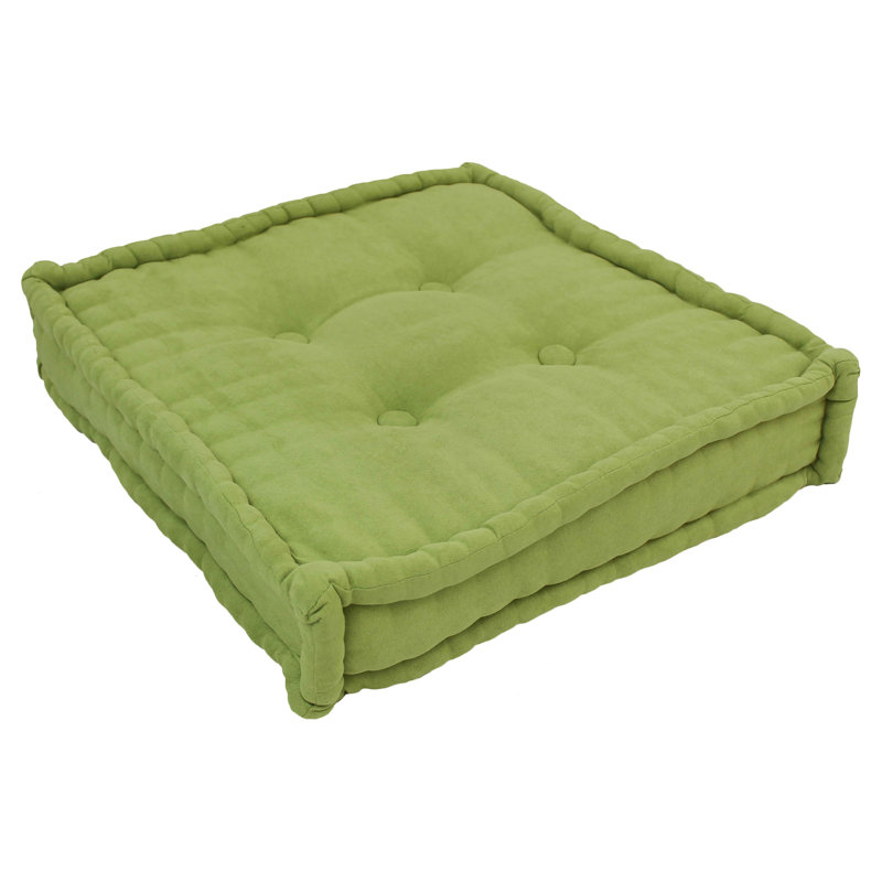  Square Microsuede Pillow Cover & Insert, Mojito Lime