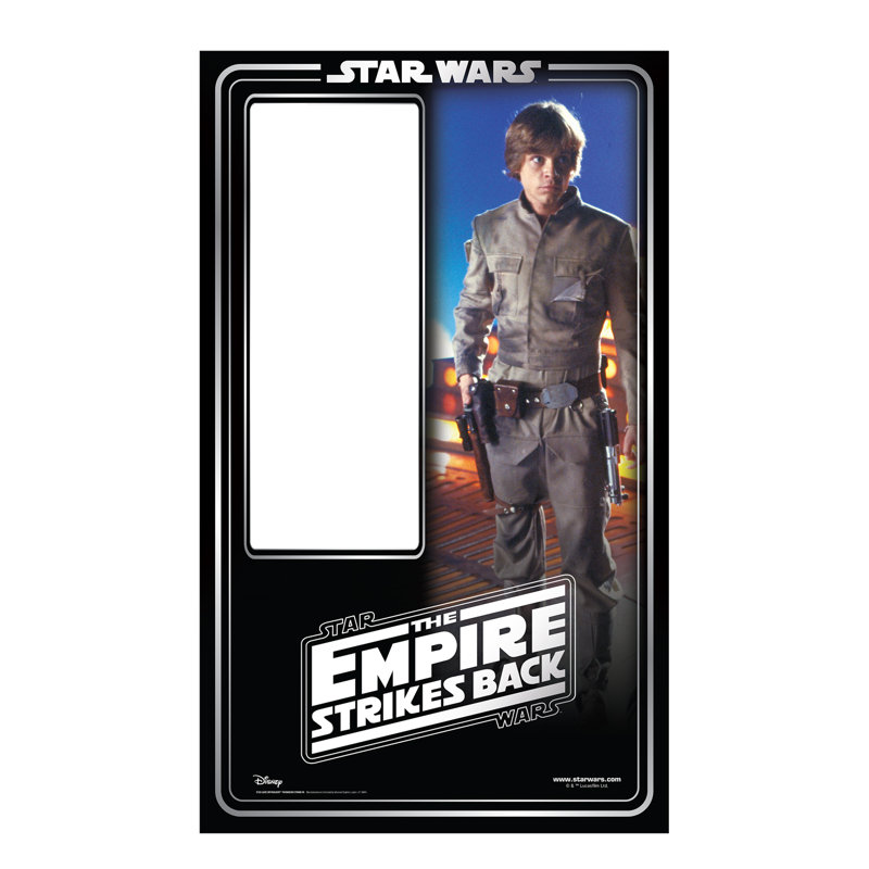 Accroche en carton skywalker (en étoile de 40th empire à l’arrière) luke