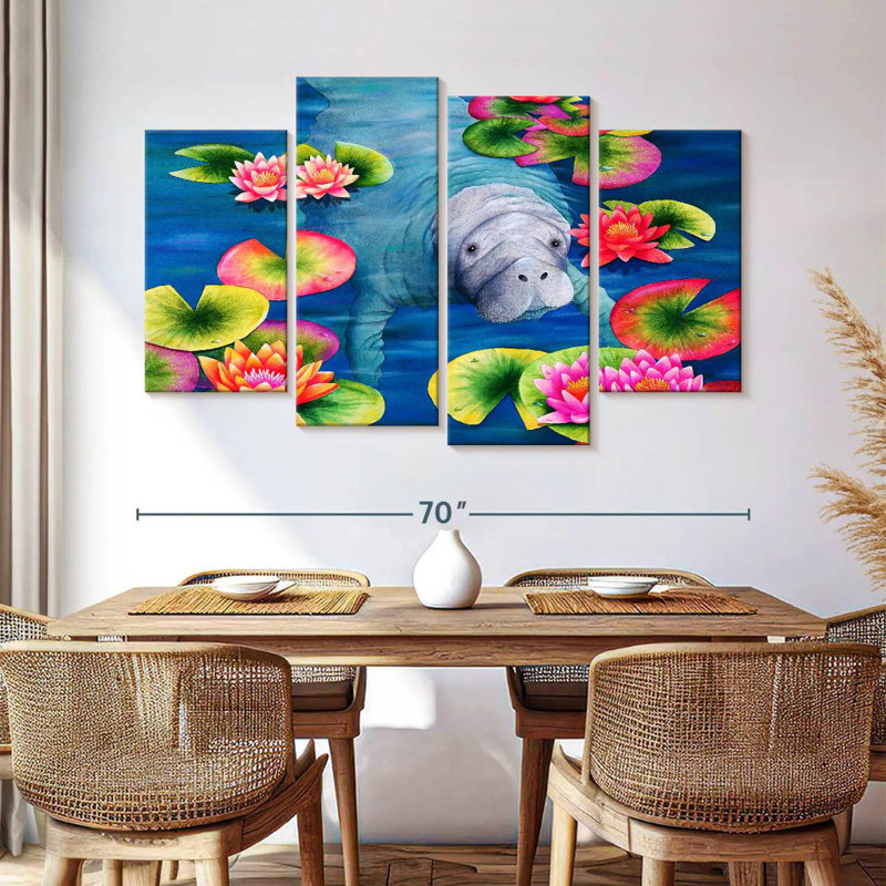 Manatees High Tea, H 42 po x l 68 po