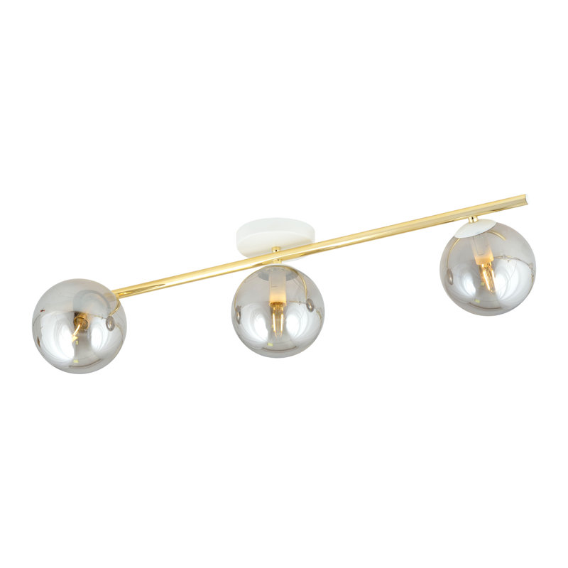 Wodina 3 - Light Geometric Chandelier, Grey, White