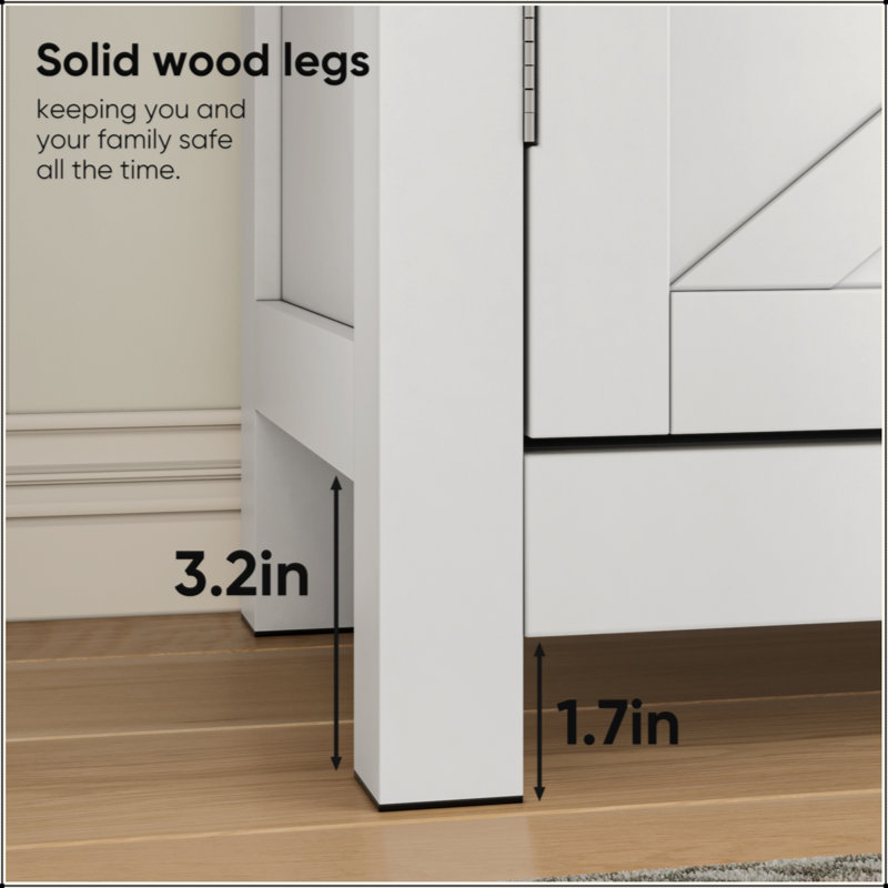 Armoire de rangement Farmhouse avec tiroir et tablette réglable, armoire de cuisine blanche avec comptoir en noyer, armoire à café moderne pour la cuisine, la salle à manger, la salle de bain, le vestibule