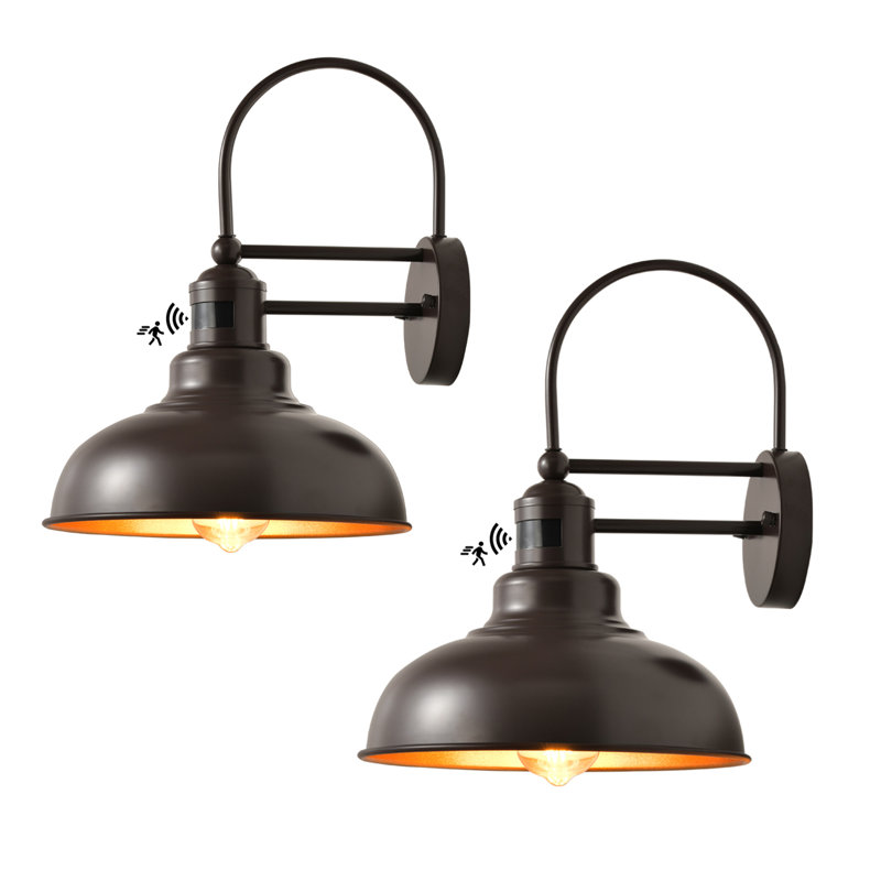 Miley Plug-in Wall Light, Chocolate/Gold