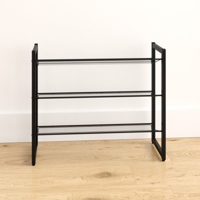 12 Pair Stackable Shoe Rack
