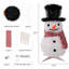 Bonhomme de neige illuminé