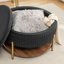 Repose-pieds rond avec rangement Charyn-119044843