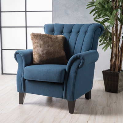 Fauteuil en lin capitonné de 35,25 po de largeur Fleetwood