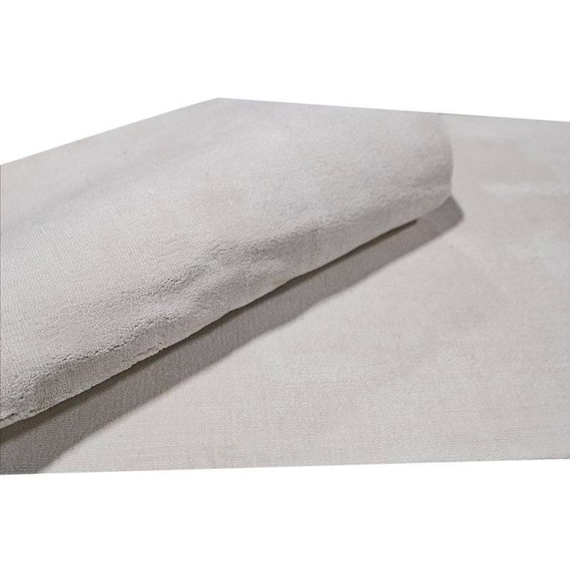 Tapis de couloir beige en laine noué à la main 2 pi 2 po x 11 pi