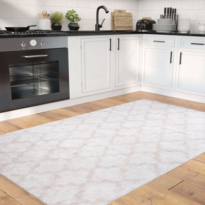 Luxurious Machine Washable Carpet, 100% Polyester, 7.5 x 10.8 Feet | Pile Height: 0.2 Inches, 1850 g/m² | Recycled Poly Cotton Underside, Easy Care, Perfect for Living Room & Bedroom, Soft & Durable Design