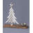 Downswept Tree With Star Topper Metal Christmas Tealight Holder - 11.5"