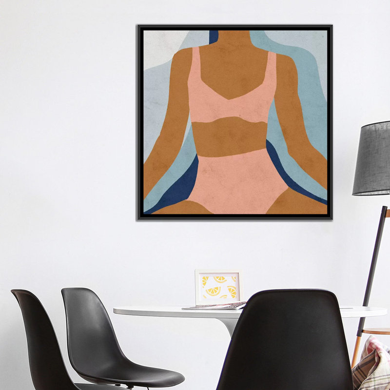 Imprimé, H 37 po x l 37 po x P 1,5 po, Pas de tapis, Toile avec cadre noir
