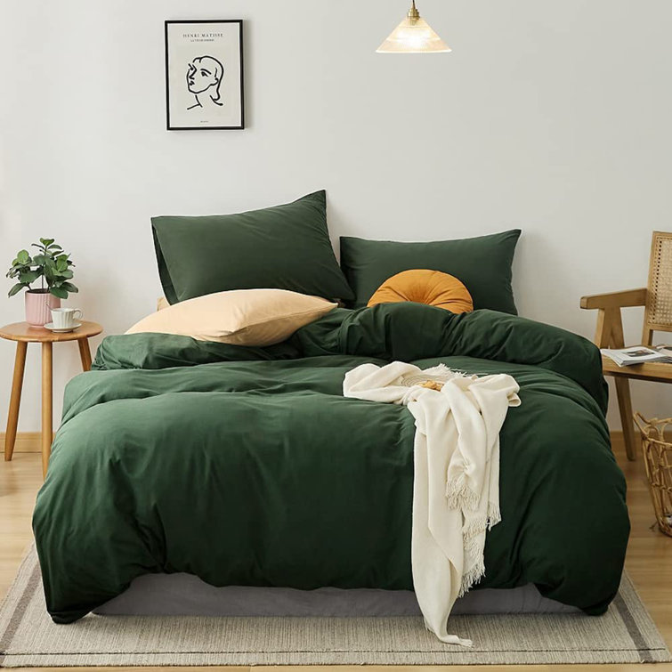 Dark green corduroy duvet cover set, Beddinghouse, Duvet Covers, Bedroom