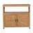 Solid Wood Patio Storage Cabinet, Outdoor Console Table With Slatted Design, Multi-Purpose Deck Box For Tools, Weather Resistant Garden Furniture-2134743935
