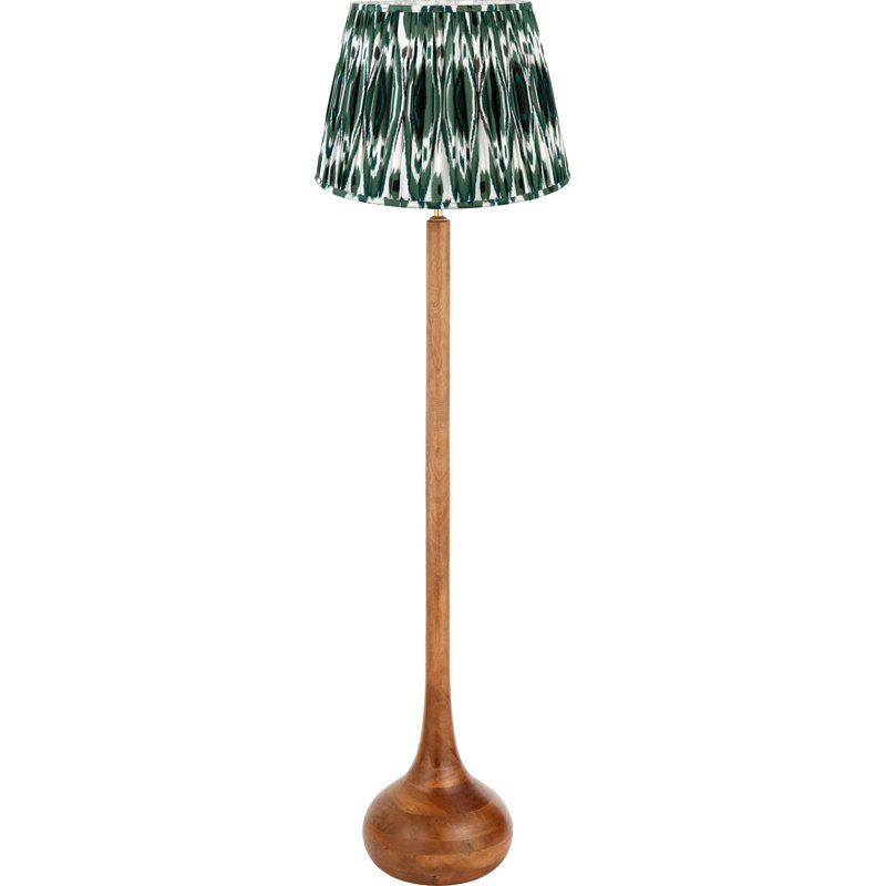 Beyzanur 162 H cm Oil Rubbed Traditional Floor Lamp, Green