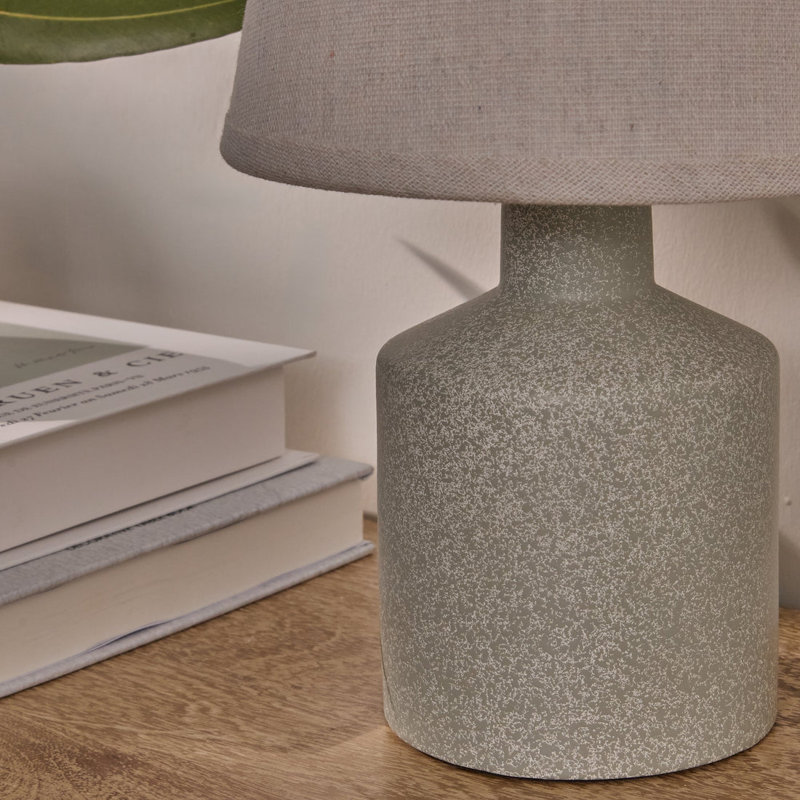Ceramic Table Lamp, Natural/Off White