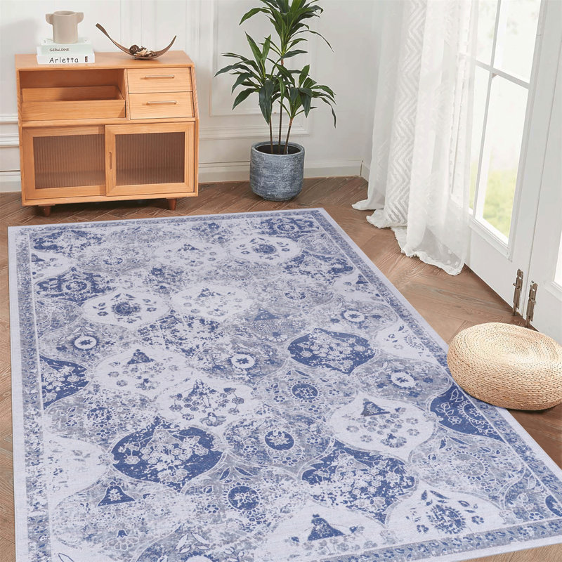 Area Rugs For Living Room, Washable Rug, Low-Pile, Non-Slip, Non-Shedding, Foldable, Kid&Pet Friendly, Area Rugs For Living Room, Bedroom, 