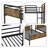 Twin Xl Over Twin Xl Metal Bunk Bed, Detachable Bunk Beds For Flexible Use-2083658924