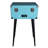 Proscan® 3-Speed Belt-Drive Manual Retro Bluetooth® Suitcase-Style Turntable With Built-In Speakers, FM Radio, Aux, 45-RPM Adapter & Stand, Blue
