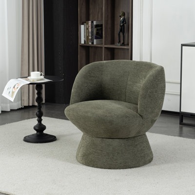 Fauteuil demi-tonneau pivotant de 28,5 po Joclyn